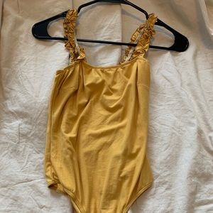 Mustard body suit
